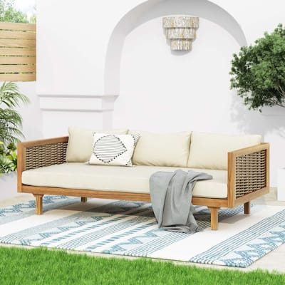 Christopher Knight Home Outdoor Acacia 3-Seat Sofa