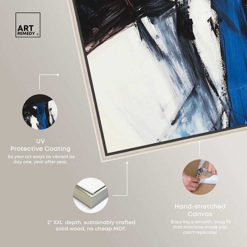 Blue Streak I Canvas by Art Remedy
