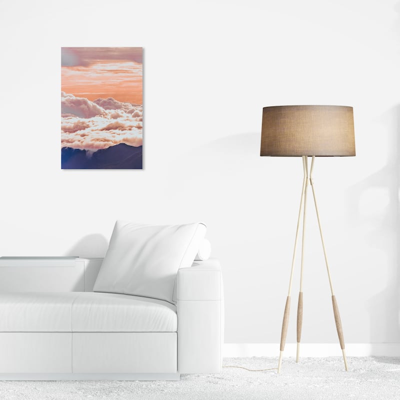 Wynwood Studio Canvas Nature and Landscape There up Beautiful Orange Modern & Contemporary Wall Art Canvas Print - 24 x 16