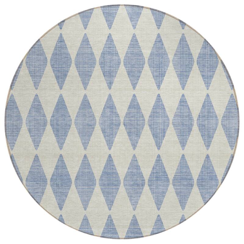 Machine Washable Indoor/ Outdoor Chantille Diamonds Rug