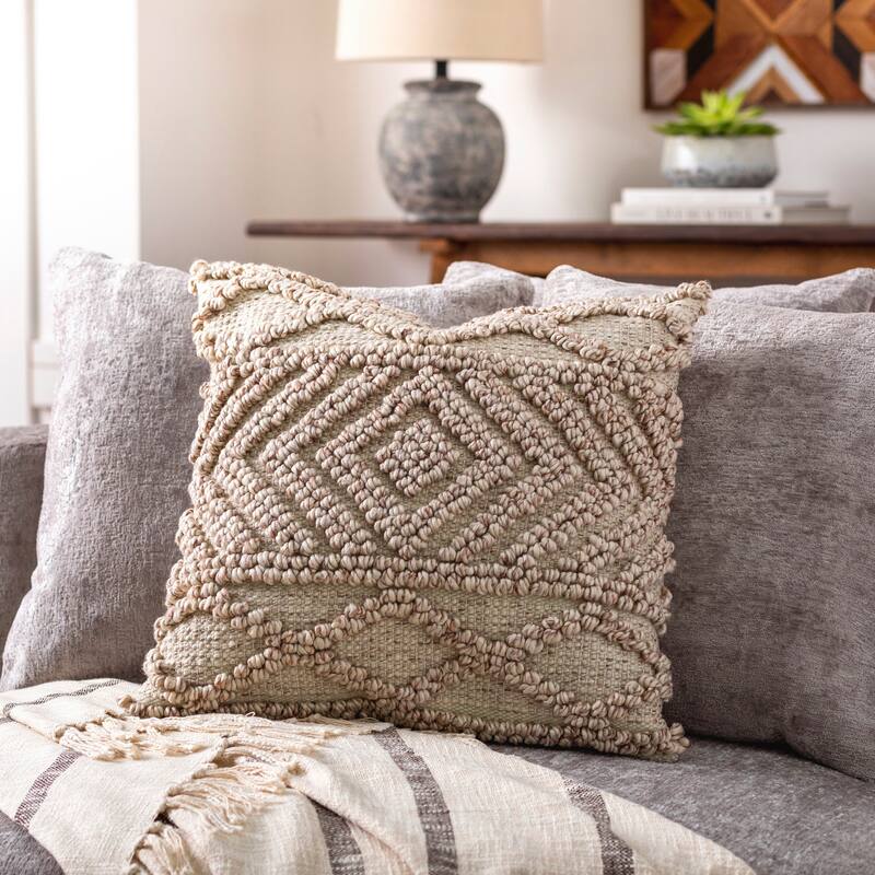 Jamilo Recycled PET Geometric Throw Pillow