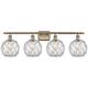 Option Antique Brass / Clear Glass with White Rope