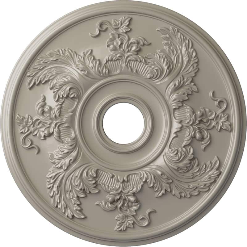 23 5/8"OD x 4 5/8"ID x 1 7/8"P Acanthus Twist Ceiling Medallion