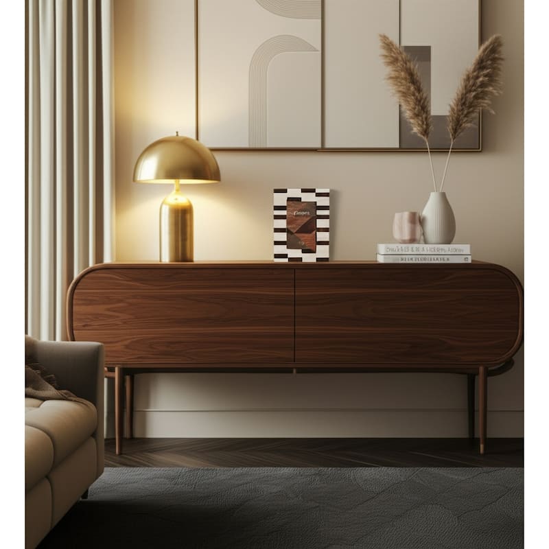 Resin Wood Picture Frame Small Stripe Modern Glam Design - 4x6" Brown
