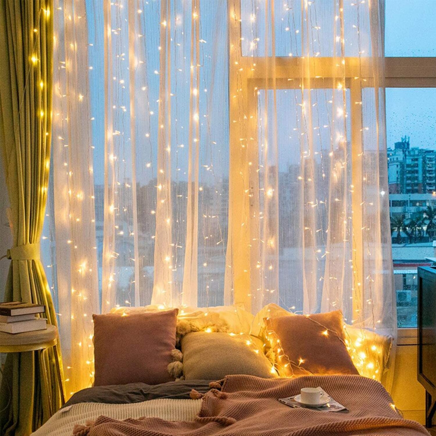 300 Led Window Curtain String Lights Ip65 Waterproof Decorative Fairy Twinkle Lights Usb Powered 9 8 X 9 8ft Overstock 29660684 Free shipping on prime eligible orders. 300 led window curtain string lights ip65 waterproof decorative fairy twinkle lights usb powered 9 8 x 9 8ft