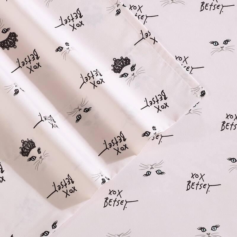 Betsey Johnson Printed Cozy Bonus Sheet Set