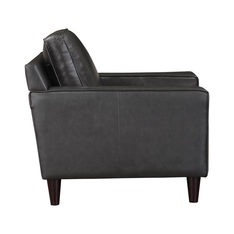 Belen Leather Match Living Room Loveseat