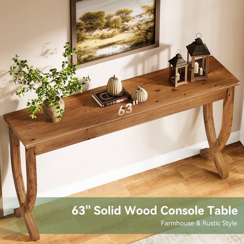 Solid Wood Console Table, Entryway Sofa Table, Living Room Hallway Entrance Foyer Accent Side Table