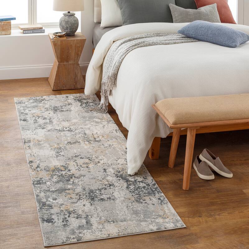 Artistic Weavers Imaculada Modern Area Rug - 2' 7" x 5' - Yellow/Grey