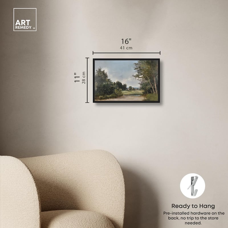 Hilltop Tower View II Canvas by Art Remedy