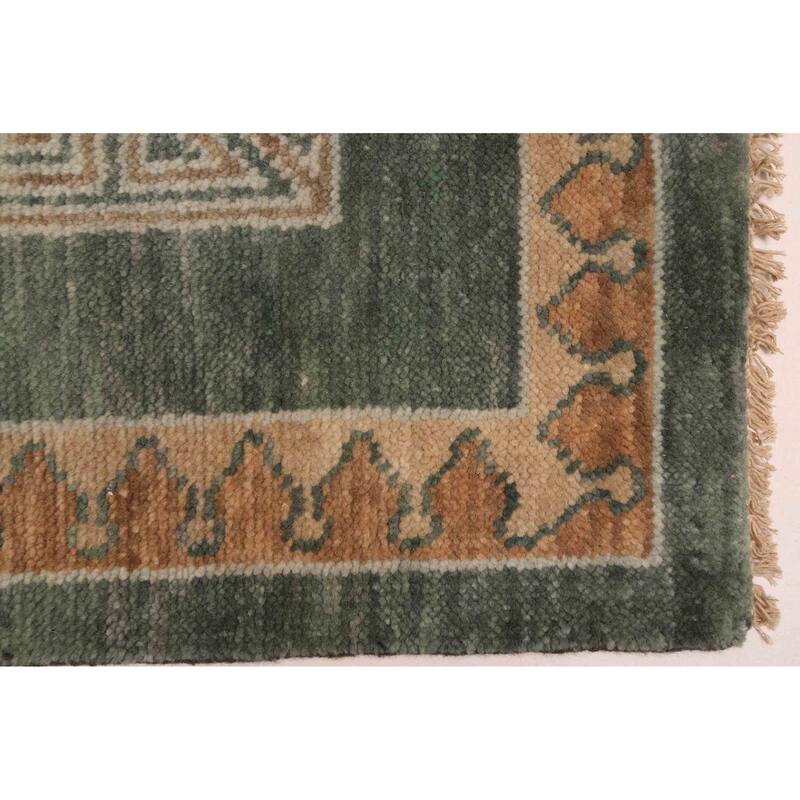 ECARPETGALLERY Hand-knotted Jules Serapi Dark Green Wool Rug - 7'11 x 9'9