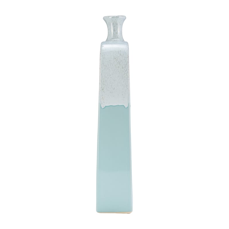 Sagebrook Home Modern Coastal Cut Out Ceramic Bud Vase