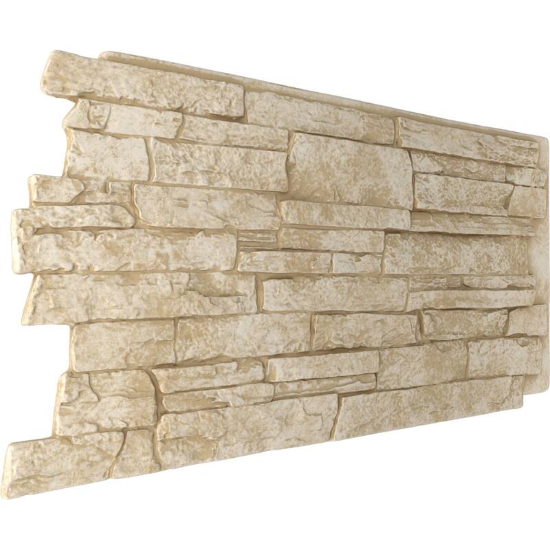 Acadia Ledge Stacked Stone, EverStone Faux Stone Siding Panel