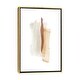 preview thumbnail 5 of 10, iCanvas "Brush Strokes V Warm Colors" by Nouveau Prints Framed Canvas Print Gold - 26x18