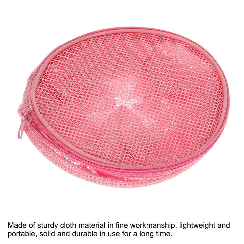 Mesh Beach Bag, Sea Shells Mesh Tote Sand Boxes Nets Bags, Pink