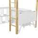 preview thumbnail 26 of 65, Modern Twin Size Wooden Loft Bed with Built-in Storage Cabinet and Cubes, Foldable Desk