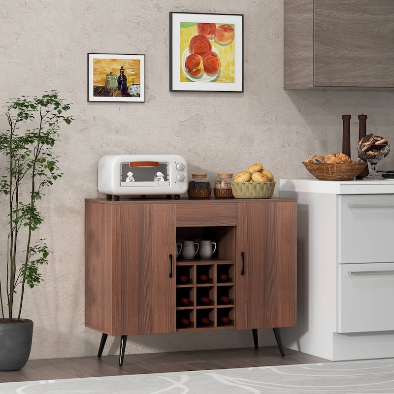Costway Buffet Sideboard Cabinet Wine Bar Cabinet with Drawer & - See Details