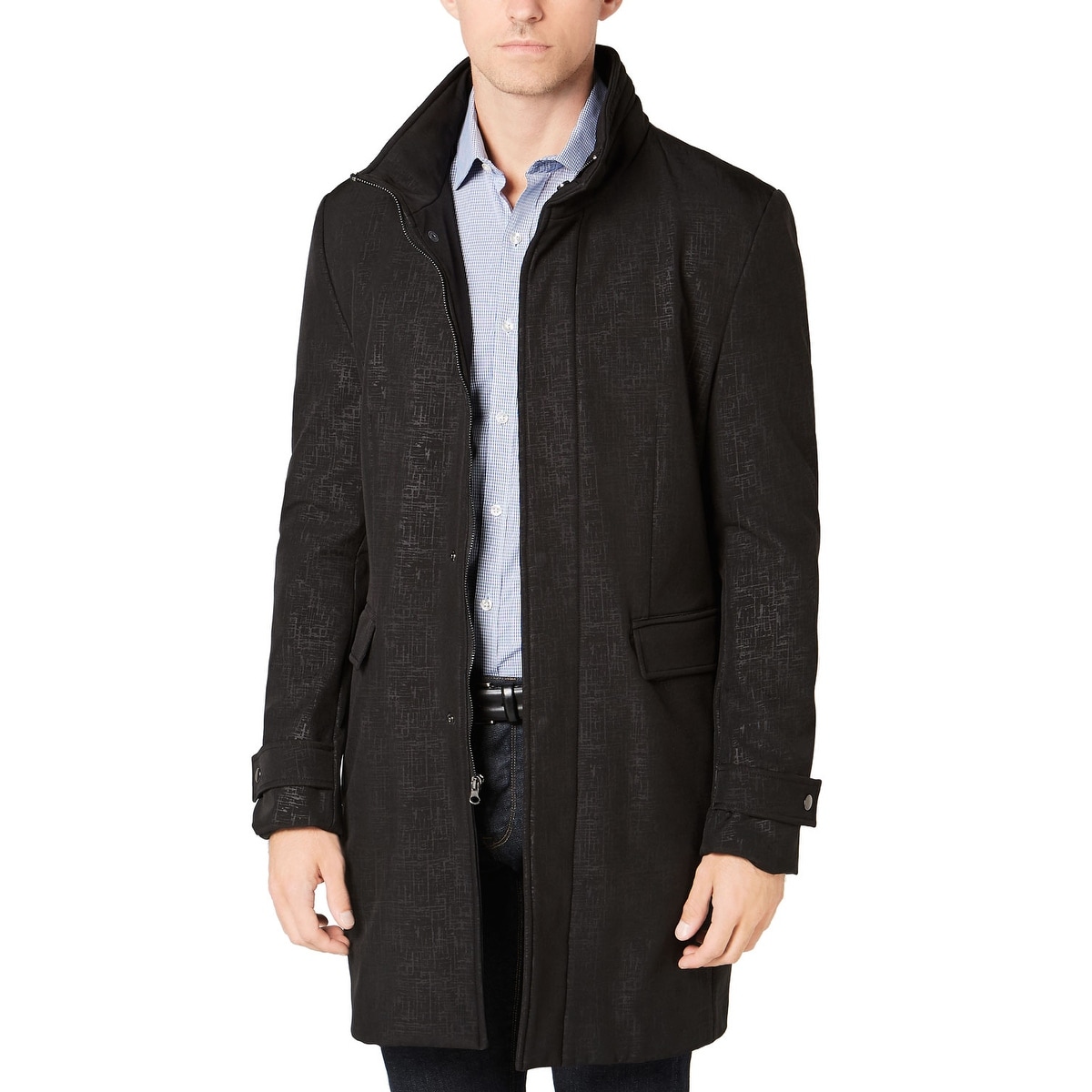 Mens slim fit raincoat