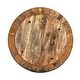 preview thumbnail 6 of 7, Mango Wood Coffee Table In Round Shape, Dark Brown