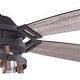 preview thumbnail 9 of 9, Barnes 54 in. Indoor Outdoor Ceiling Fan with Reversible Blades, Dimmable LED Light Kit and Remote, 3 Speeds, Clear Seeded Glass