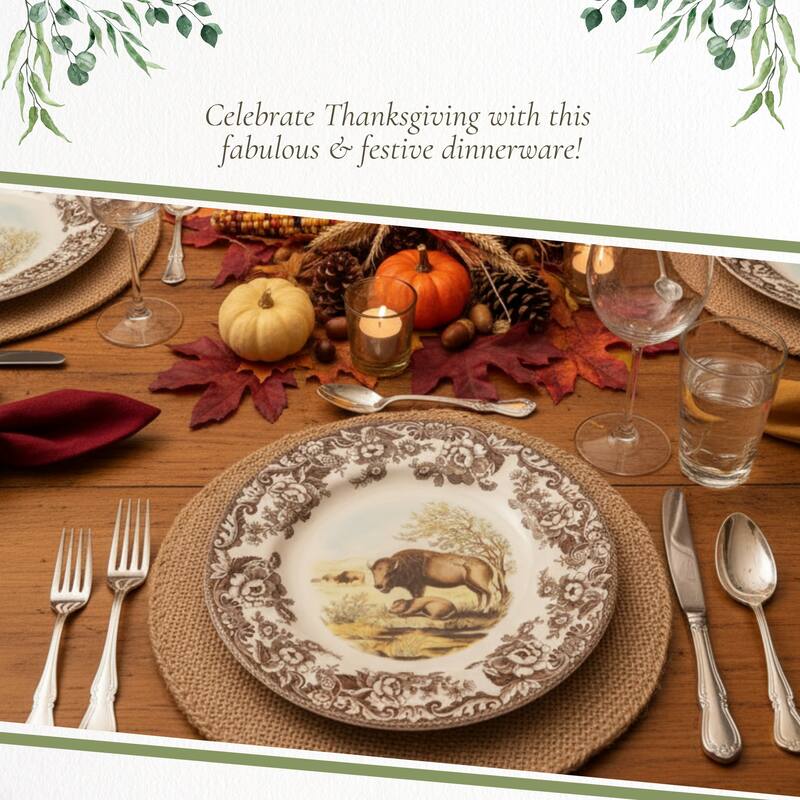 Spode Woodland Dinner Plate Animal Motifs