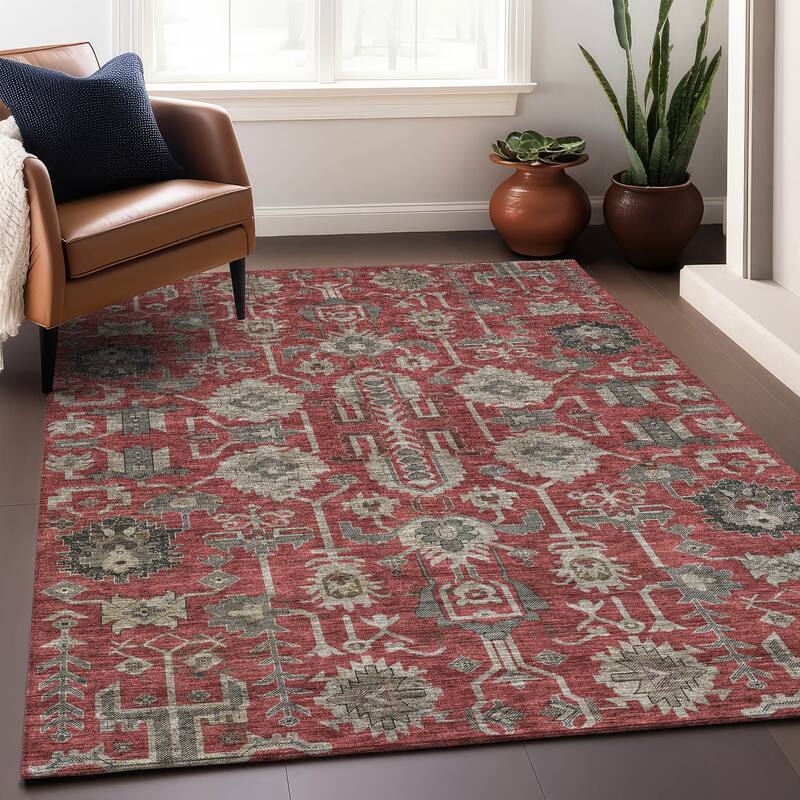 Premium Washable Super Soft Traditional Global Mayfield Rug