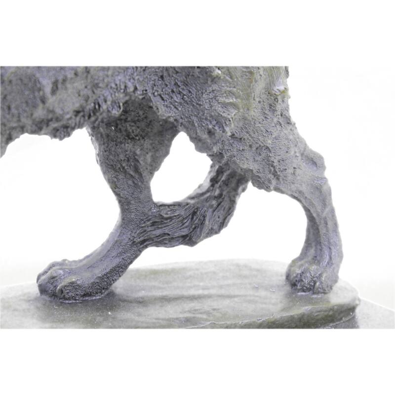 Hot Cast Werewolf Wolf Bronze Sculpture Figurine Figure Art Deco Statue Large