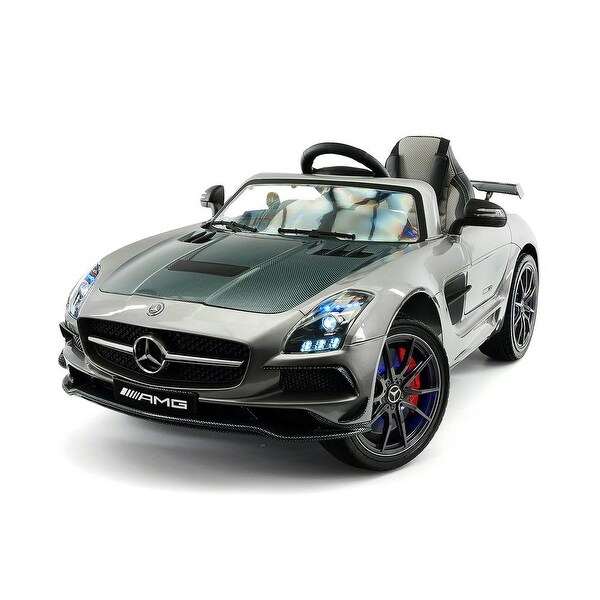 Moderno Kids Mercedes SLS AMG Final Edition 12V Kids Ride-On Car with Parental Remote - Silver. Opens flyout.