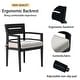 preview thumbnail 2 of 5, 5-Piece Outdoor Patio Aluminum Furniture, 4 Dining Chairs Sunbrella Fabric Cushioned and Dining Table with Umbrella Hole