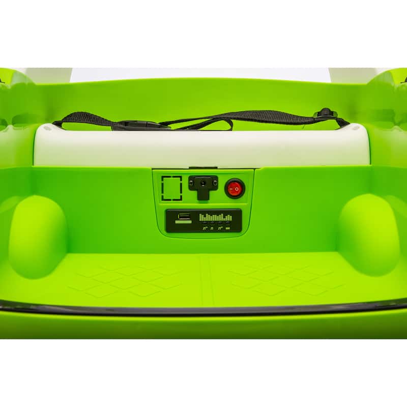 Kids Bumper Car Ride-On Bumper Car with Remote Control, Green Battery Powered Electric Car with LED Lights