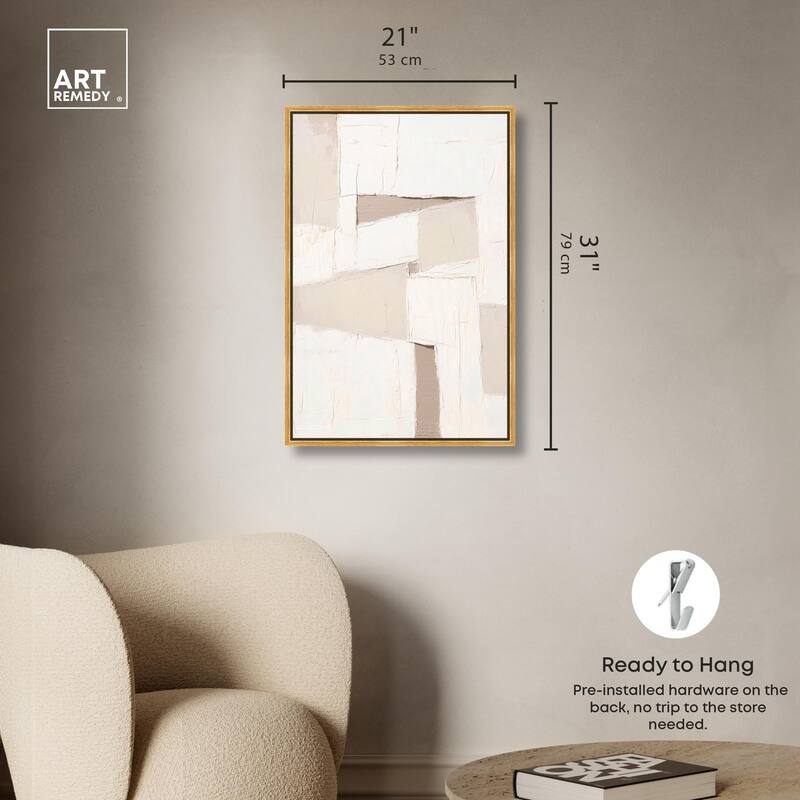 Plastered Planes I Canvas by Art Remedy