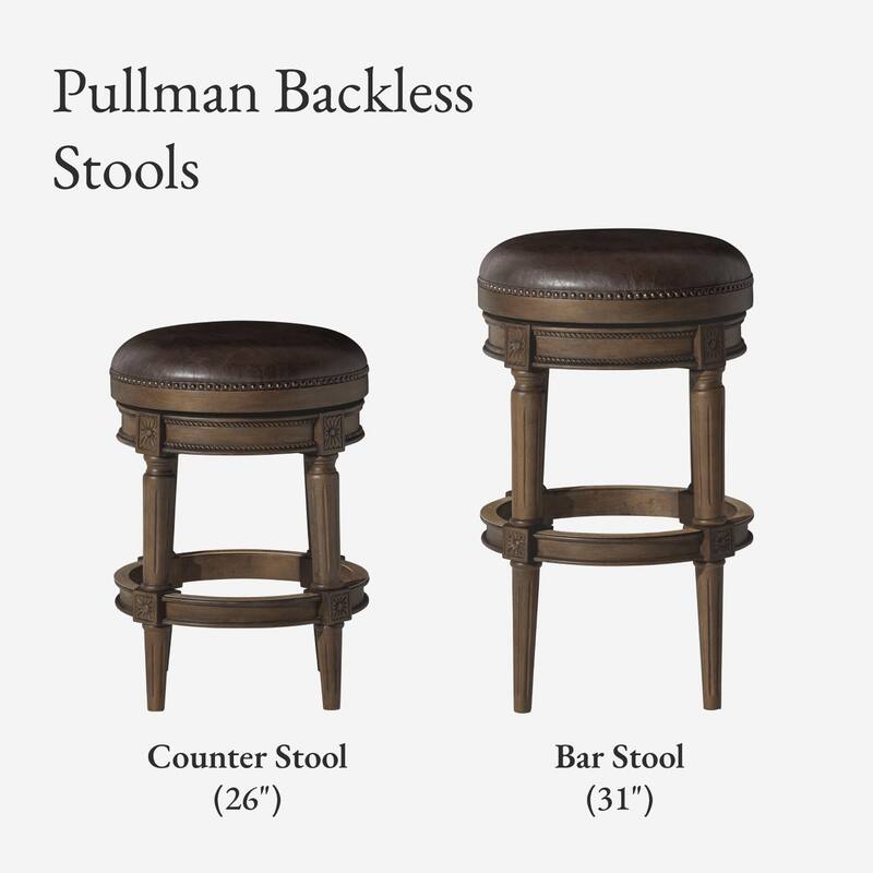 Maven Lane Pullman Backless Swivel Kitchen Stool