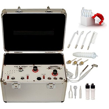 LCL Beauty Portable 4-in-1 Facial Machine: Galvanic, High Frequency, Vacuum, Sprayer