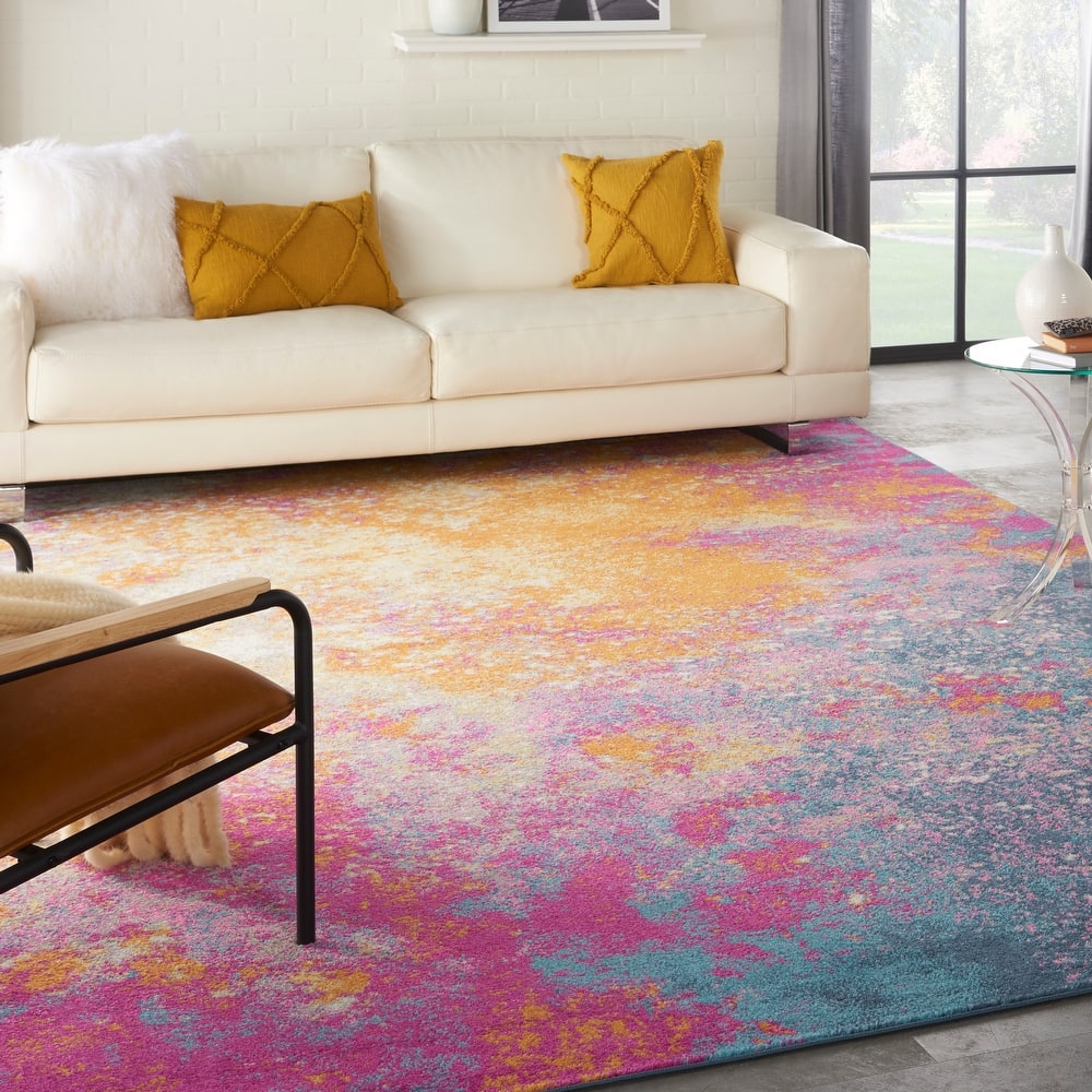 Nourison Passion Colorful Modern Abstract Area Rug
