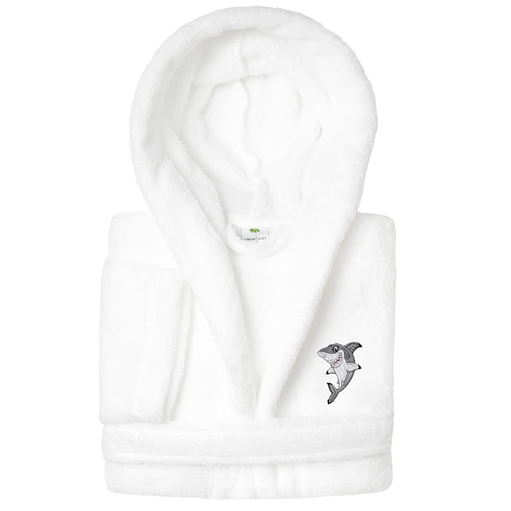 Sweet Kids 100% Polyester SUPER PLUSH Double Brushed Hooded Bathrobe - SHARK