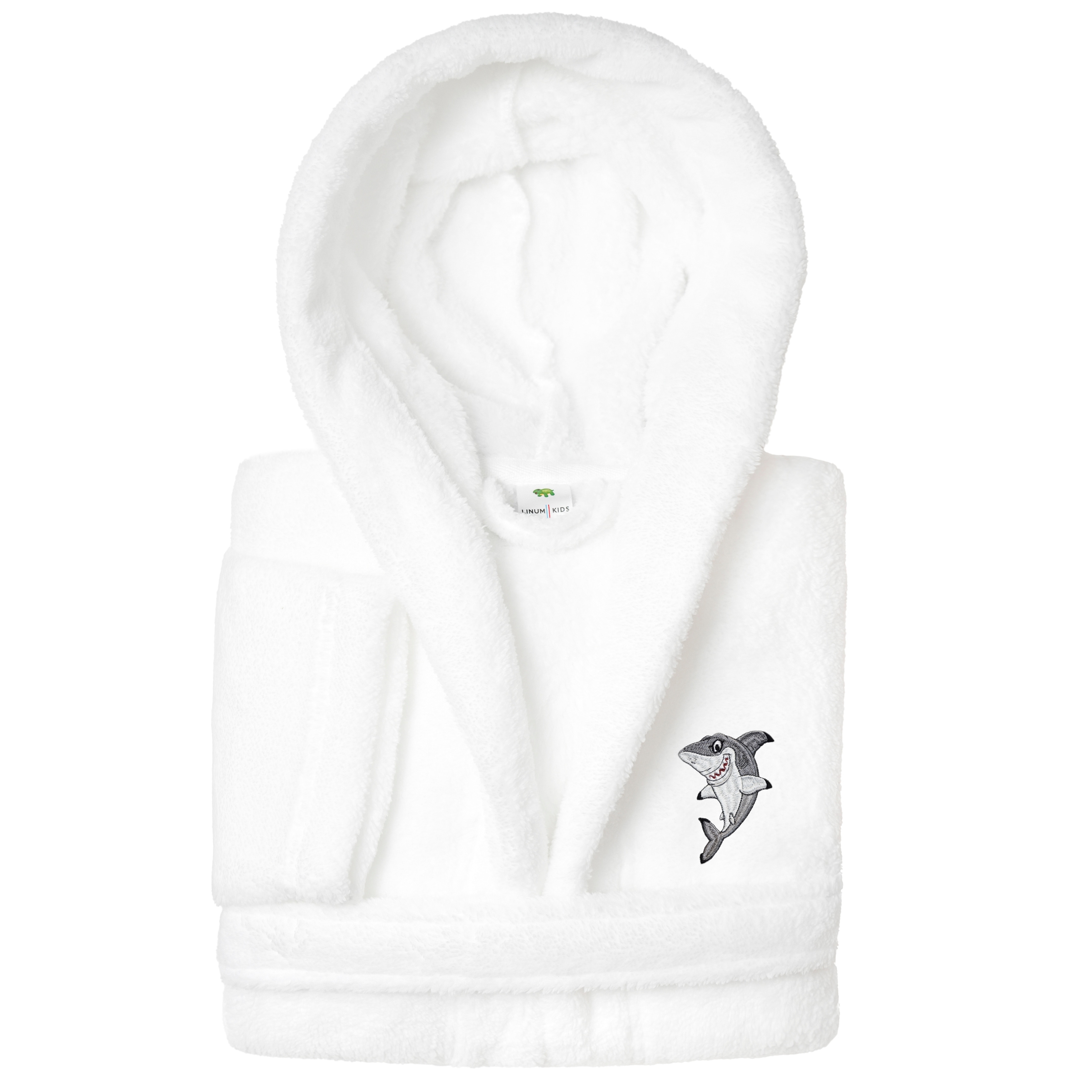 Sweet Kids 100% Polyester SUPER PLUSH Double Brushed Hooded Bathrobe - SHARK