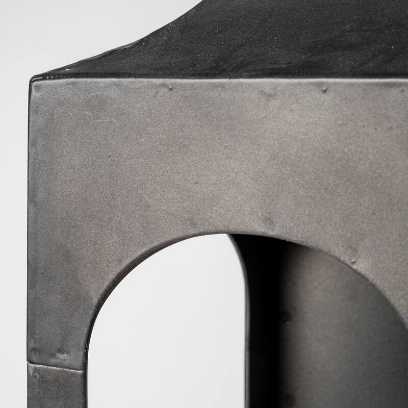 Ina Black Metal Wall Candle Holder - 7.1L x 6.7W x 29.7H