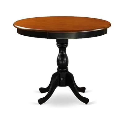 Coastal Chic 3Piece Kitchen Table Set - Dining Table with 2 Chairs - Black Finish