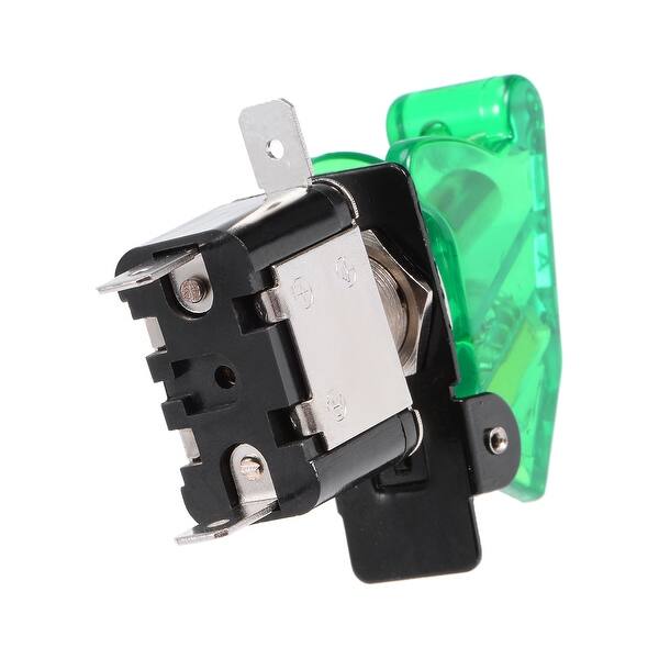 Shop 2pcs Spst Latching Rocker Toggle Switch Green Led Light