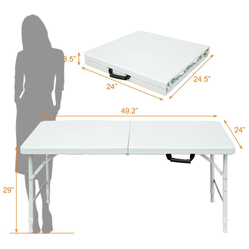 4ft Portable Folding Table