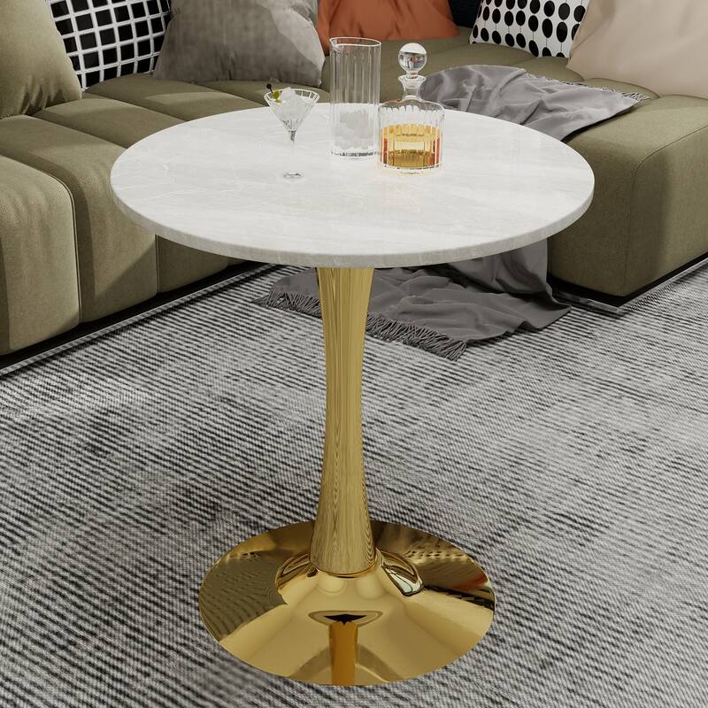 Mid-century modern style dining table accommodates 2 or 4 people