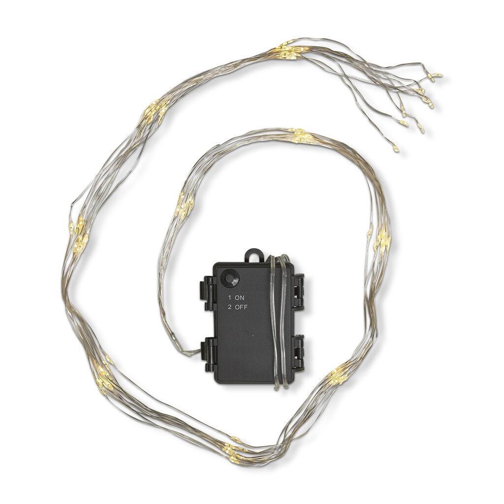 Fairy Cluster LED String Lights - Indoor White Fairy Lights, 39" Height, Perfect for Everyday Decor