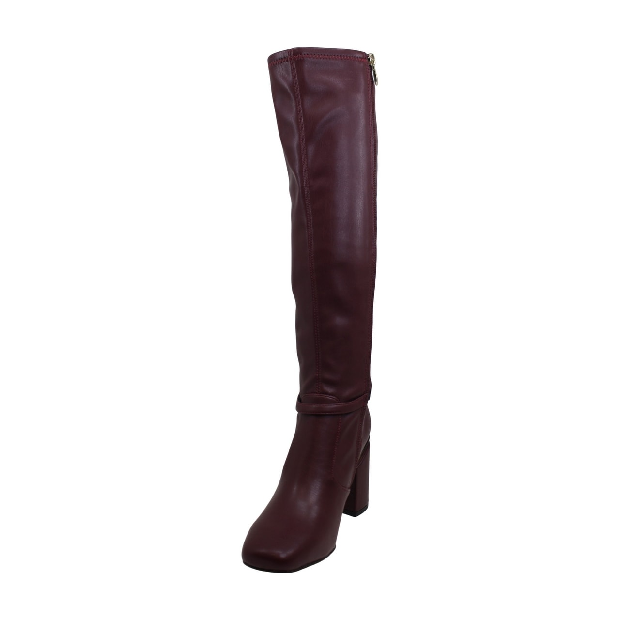Franco Sarto Women/'s Shoes Roxanne Leather Square Toe Knee High Fashion Boots