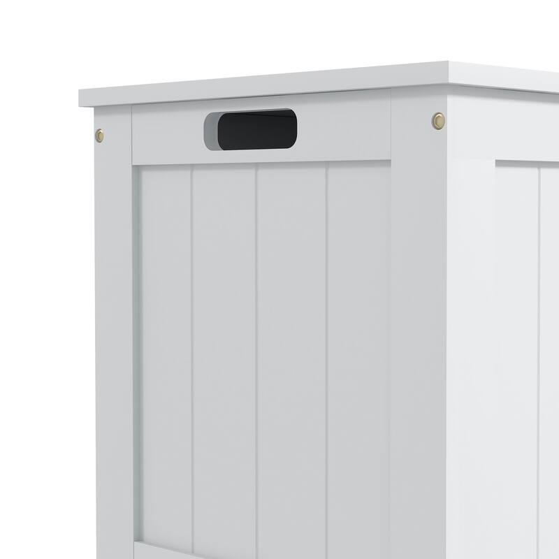 29.9" Storage Chest w/ 2 Safety Hinges, Wooden Box