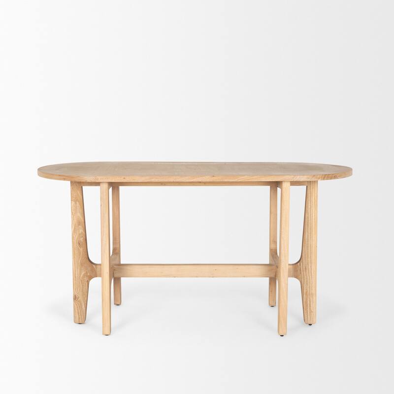 Taylin Light Brown Solid Wood Desk