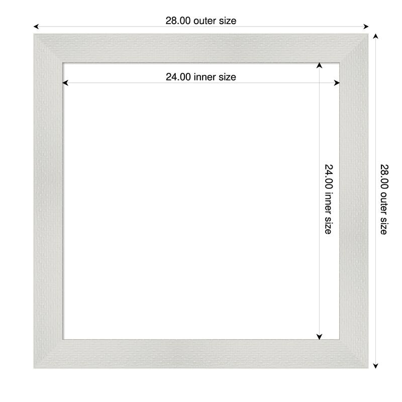Amanti Art Mosaic Gold Framed Dry Erase Magnetic Board - 28 x 28 in - Mosaic White
