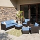preview thumbnail 62 of 82, OVIOS 5-Piece Outdoor Wicker Patio Conversation Set