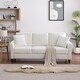 Modern Velvet Couch with 2 Pillow, 78 Inch Width Living Room Furniture ...