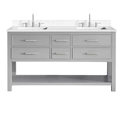 Avanity BROOKS-VS61-E Brooks 61" Free Standing Double Basin Vanity Set