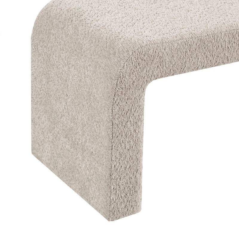 INK+IVY Steve Boucle Waterfall Bench